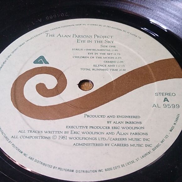 The Alan Parsons Project Vinyl Record - Picture 7 of 12